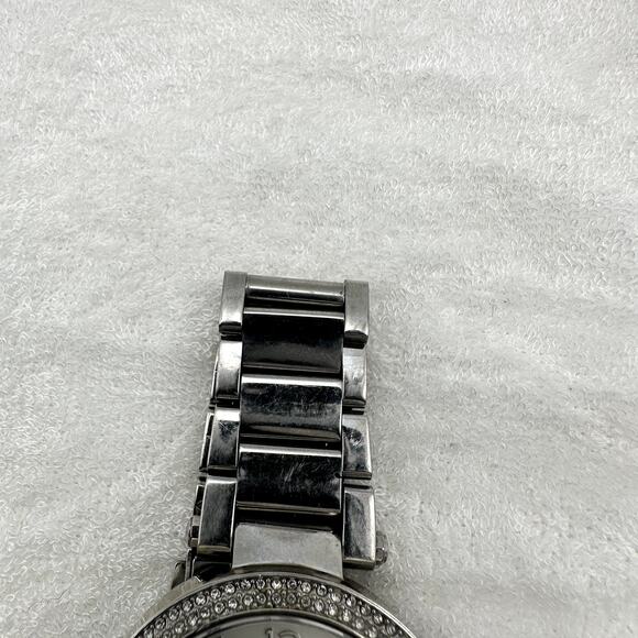 Michael Kors MK5353 Silver-Tone Crystal Bezel Chronograph Quartz Watch main image 4